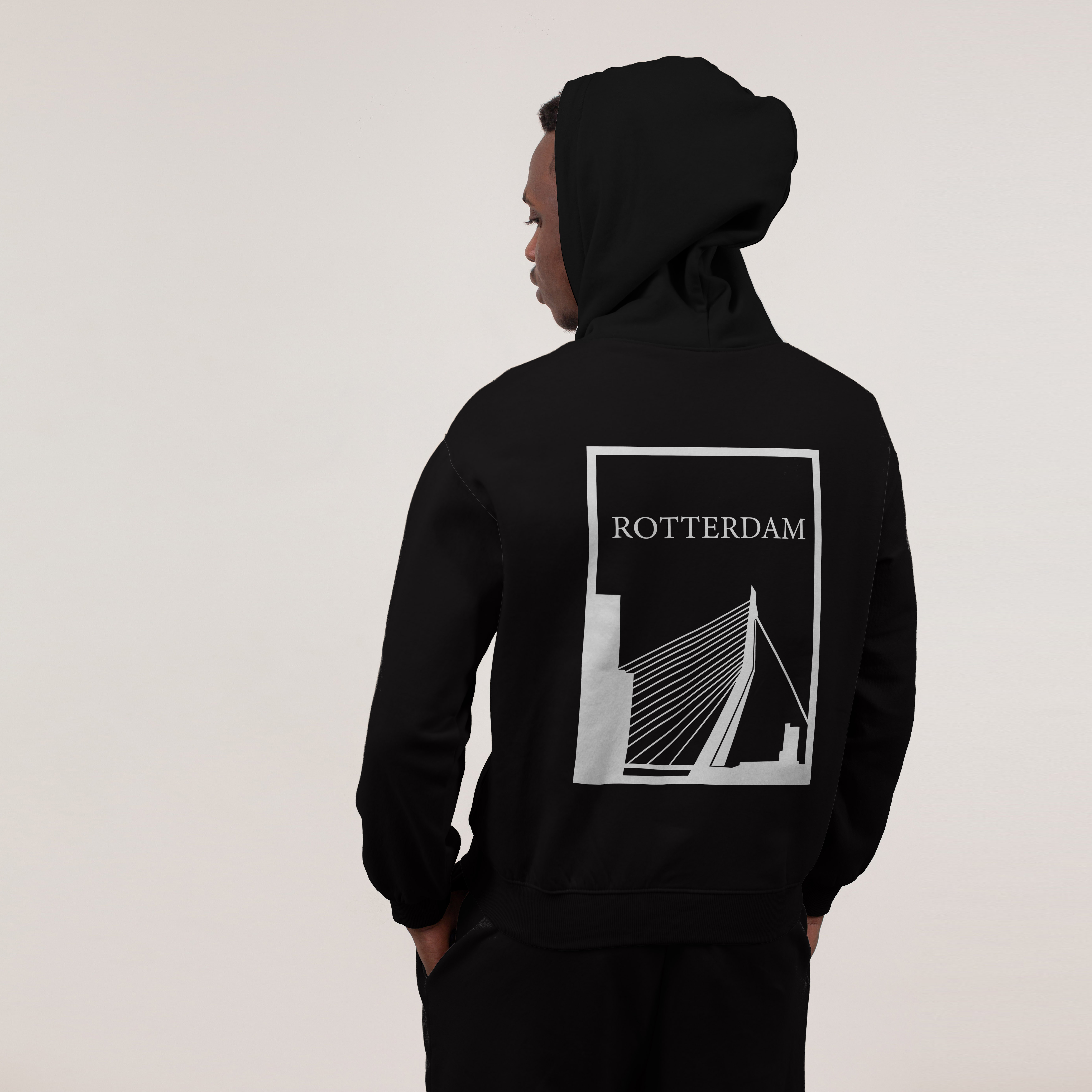 Rotterdam Hoodie - 05 hoodie zwart wit rotterdam 5 - Rotterdam Hoodie (20084)