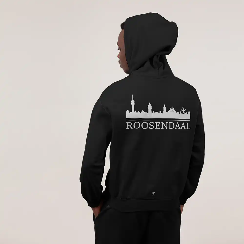 Skyline Roosendaal Hoodie - Ak rsd hoodie zwart wit skyline 4 - Skyline Roosendaal Hoodie  (14772)