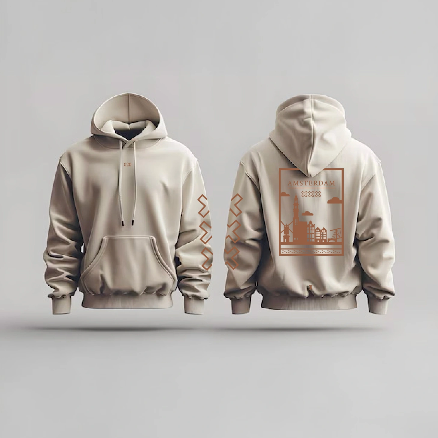 Amsterdam Hoodie - Ams hoodie beige vlak ezgifcom jpg to webp converter 1 - EK8183