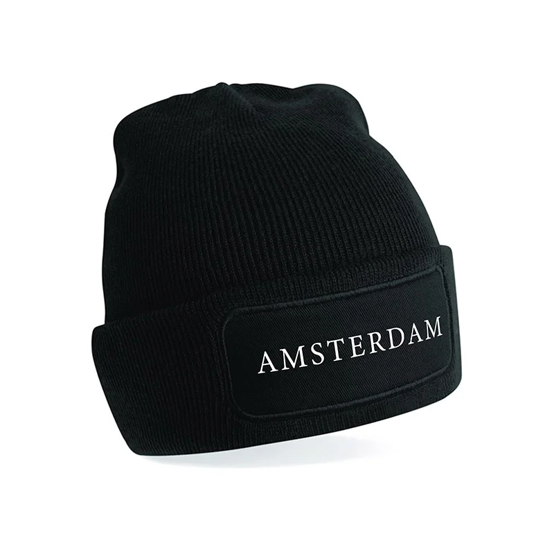 Amsterdam Muts - Ams muts tekst wit 4 - EK29465E