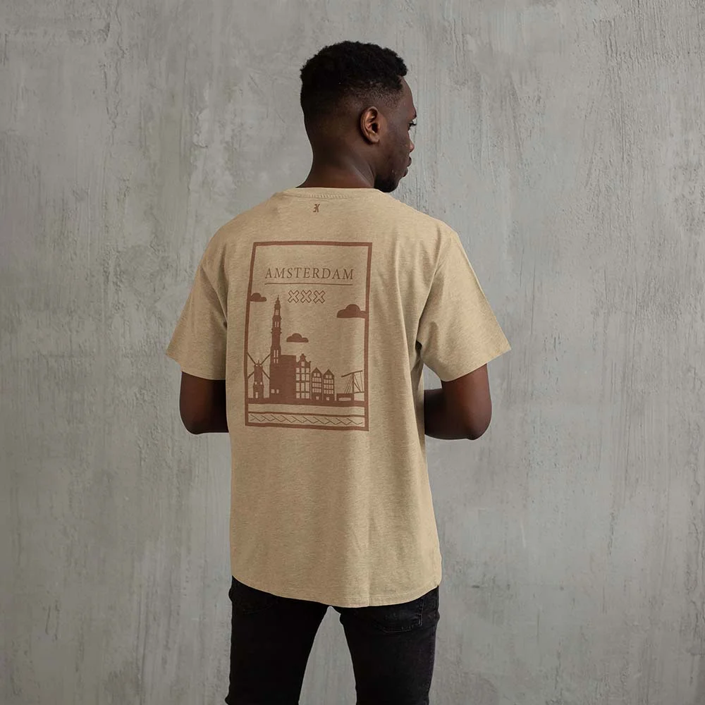 Amsterdam Shirt - Ams shirt beige model vlak - EK8182 (41)