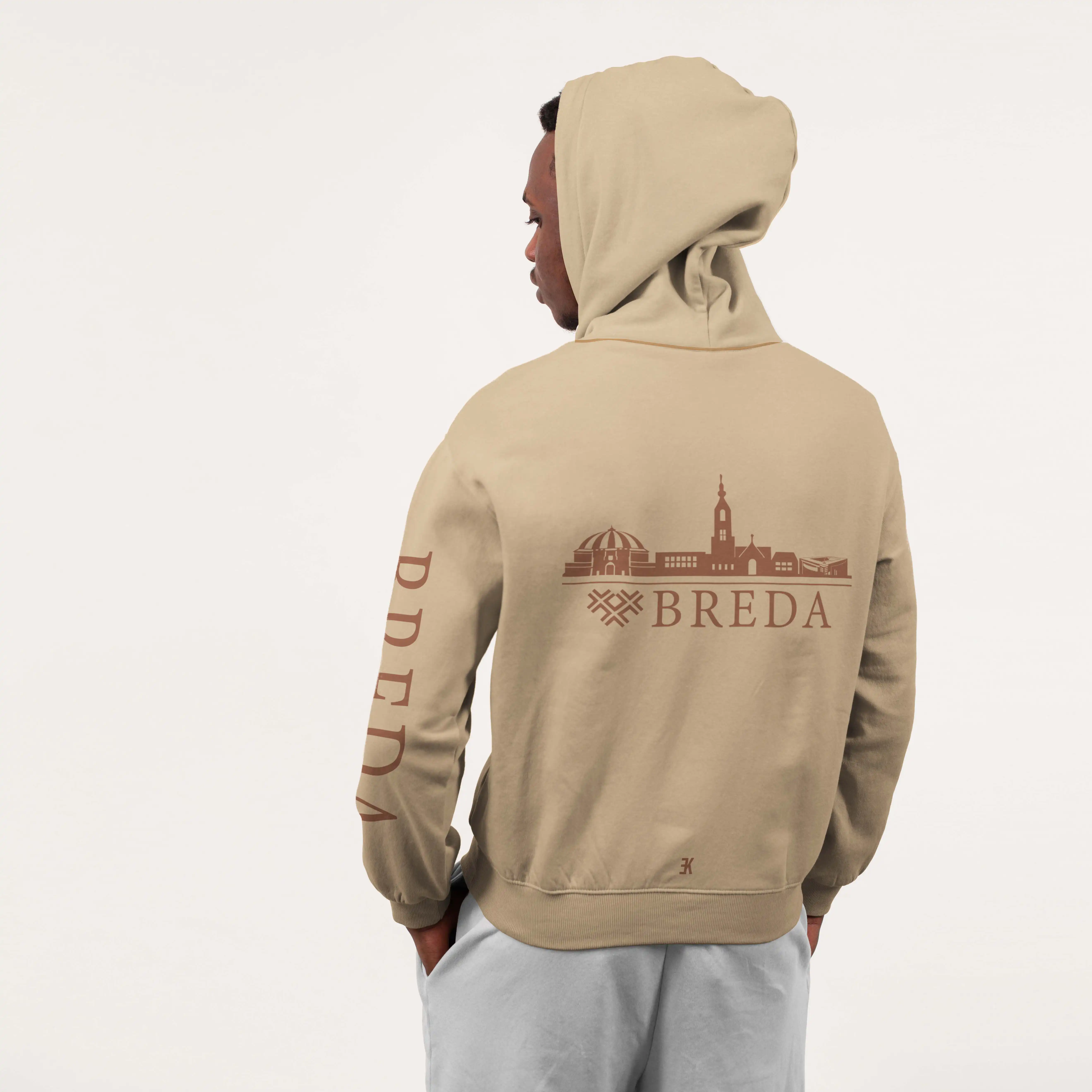 Skyline Breda Hoodie - Breda hoodie model beige skyline 2 - EK8192