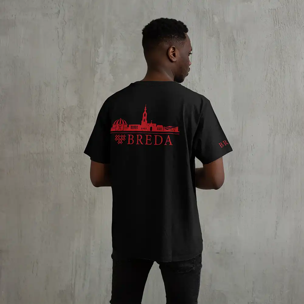Skyline Breda Shirt - Breda shirt model skyline rood 2 - EK8195