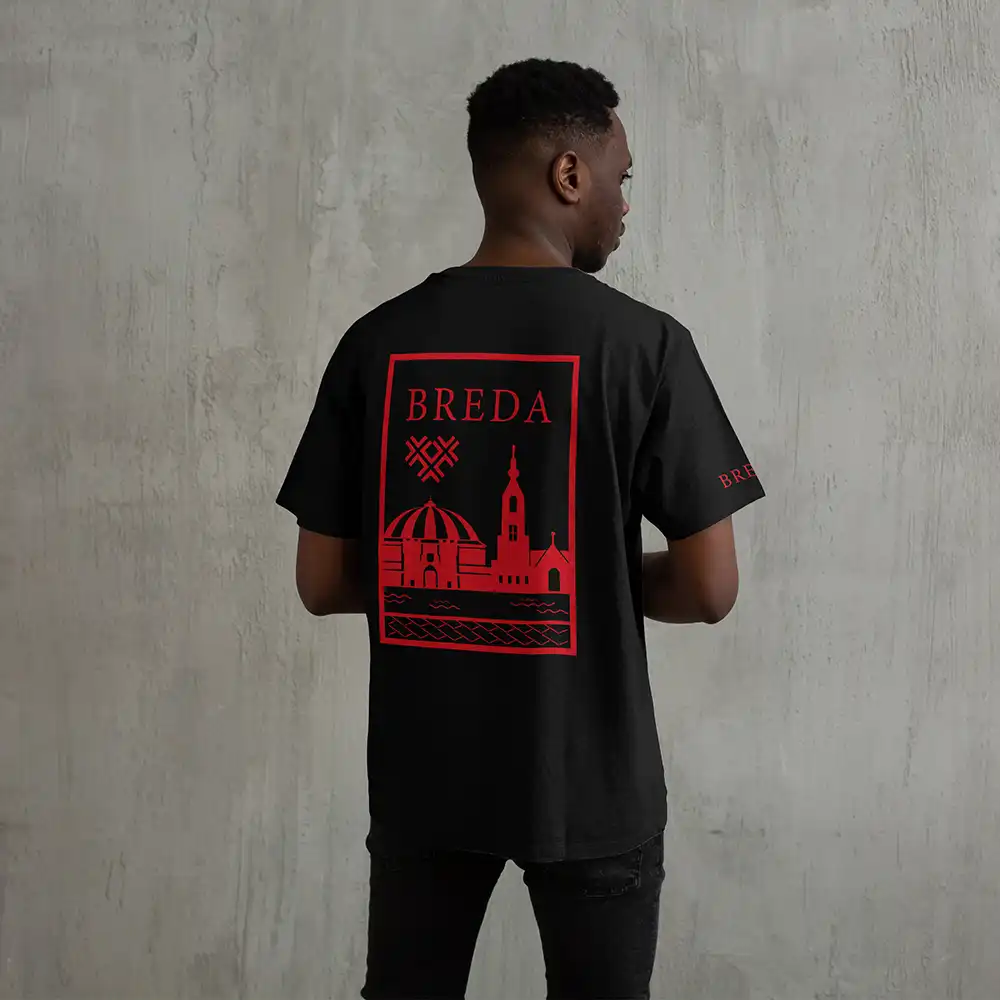 Breda Shirt - Breda shirt model vlak rood - EK8191