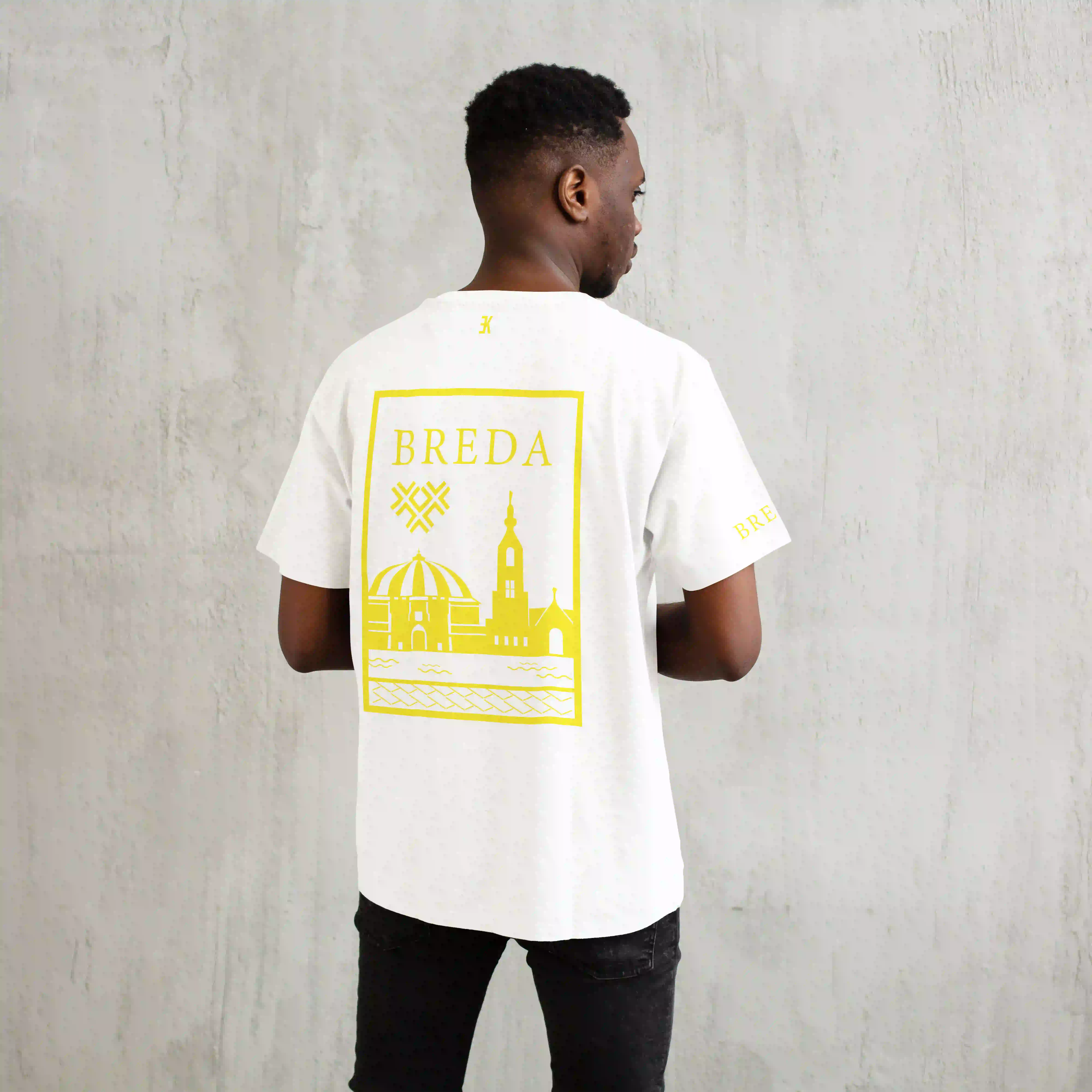 Breda Shirt - Breda shirt wit vlak geel 1 - EK8197