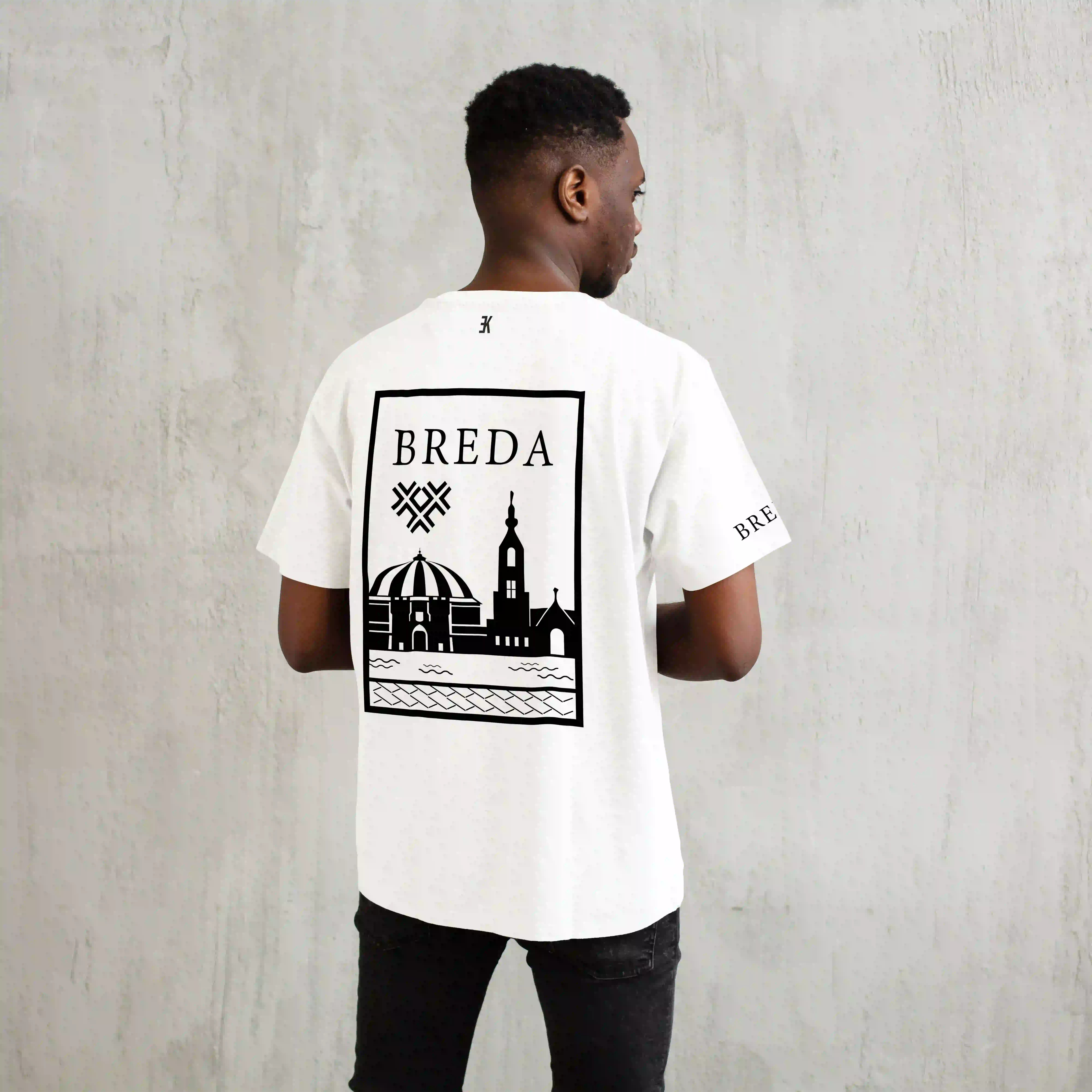 Breda Shirt - Breda shirt wit vlak zwart 4 - Breda Shirt (11)