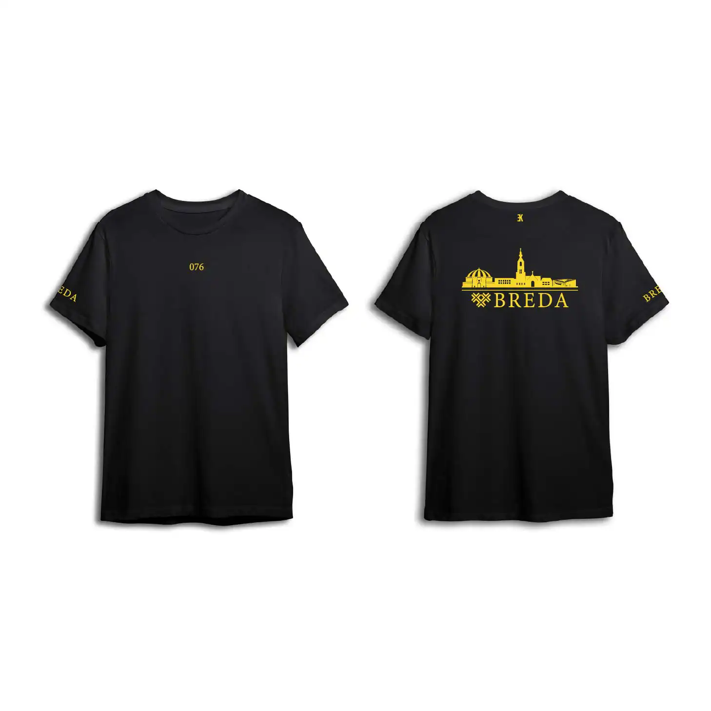 Skyline Breda Shirt - Breda shirt zwart skyline geel 1 - EK8196