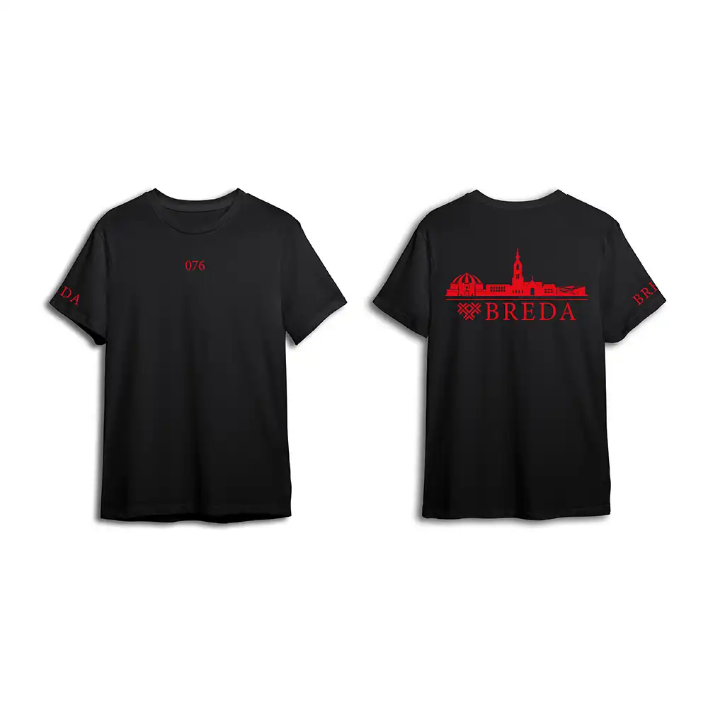 Skyline Breda Shirt - Breda shirt zwart skyline rood kopie 1 - EK8200