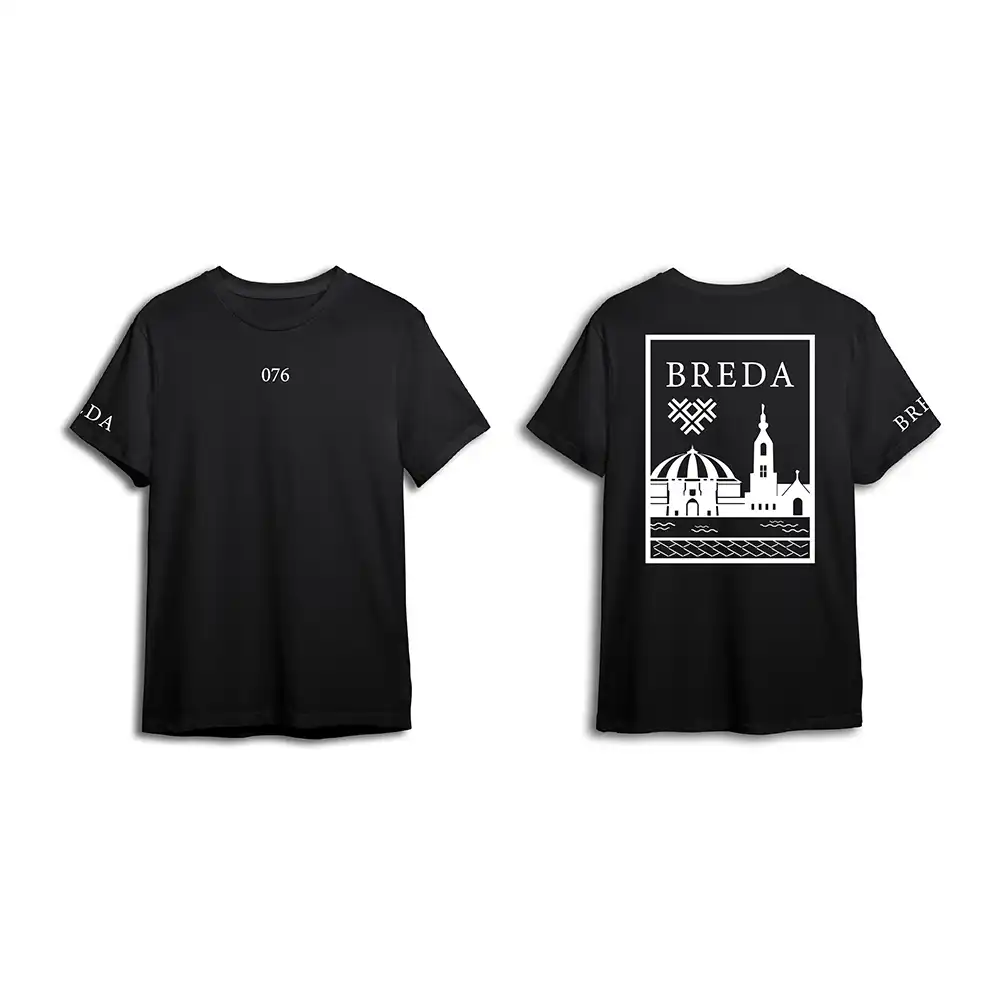 Breda Shirt - Breda shirt zwart vlak wit kopie 2 - EK8191