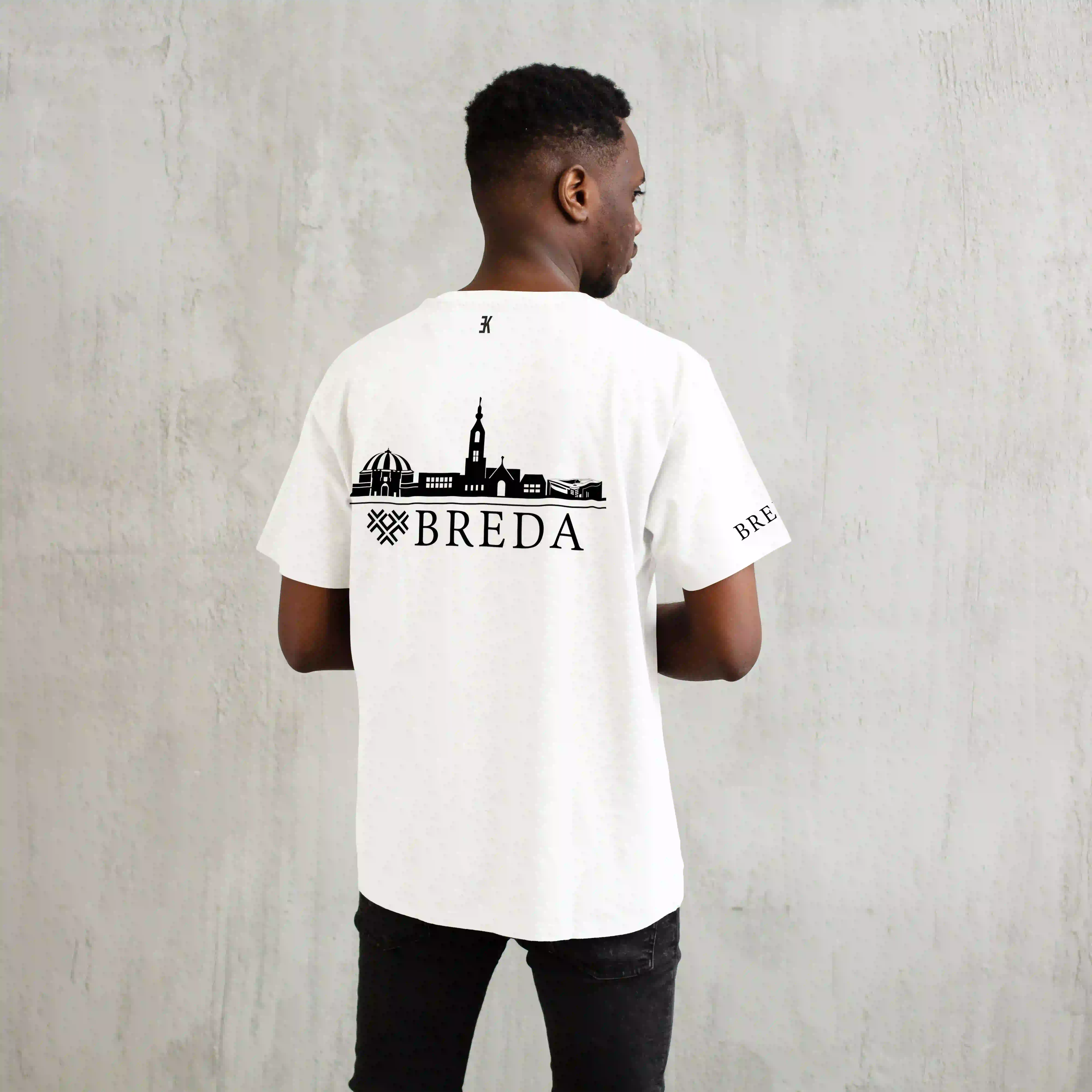 Skyline Breda Shirt - Breda t shirt wit model skyline zwart - EK8200