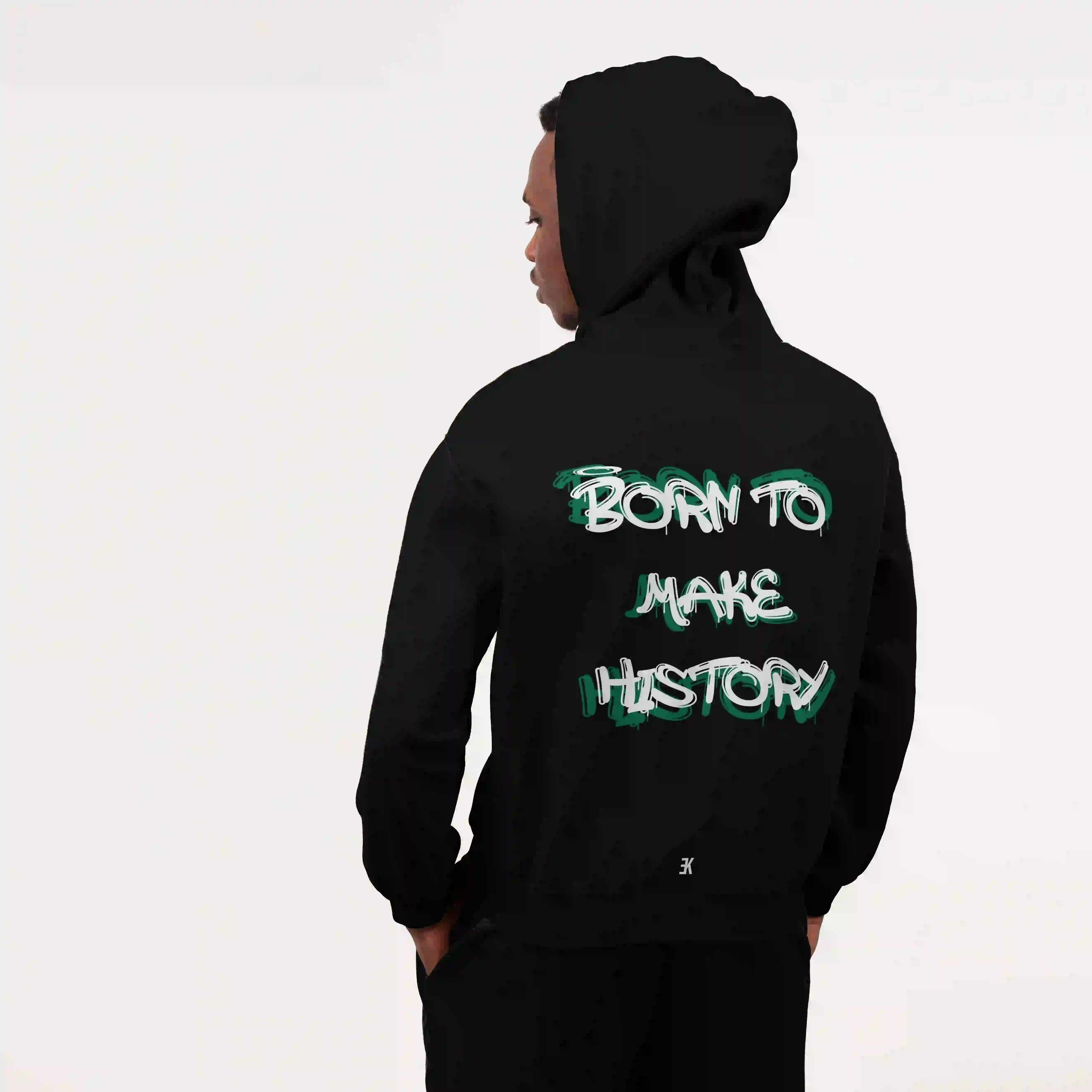 BORN TO MAKE HISTORY - Hoodie - Btmh zwart hoodie 2 - BORN TO MAKE HISTORY Hoodie O32326