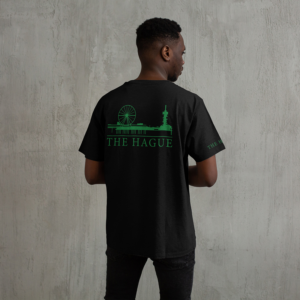 Den Haag Shirt - Skyline - Denhaag shirt model skyline groen 3 - EK8211