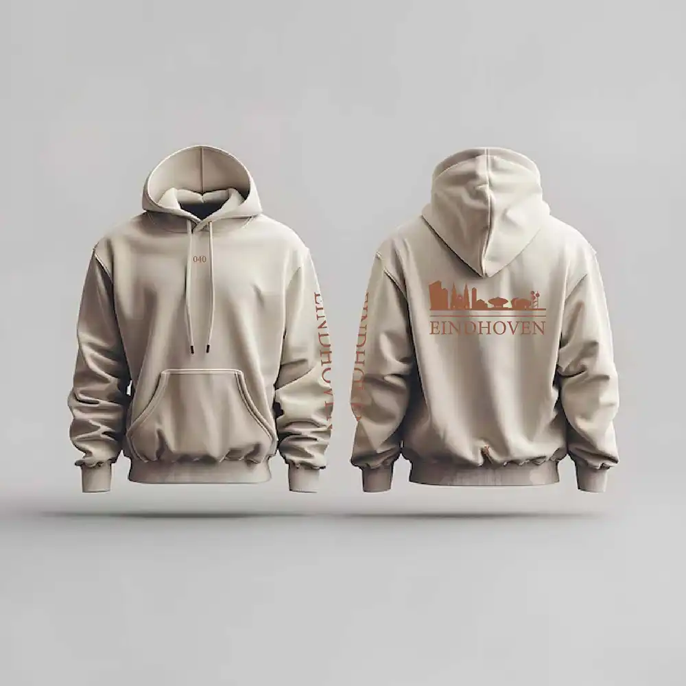 Skyline Eindhoven Hoodie - Eindhoven hoodie beige skyline 1 - EK8214