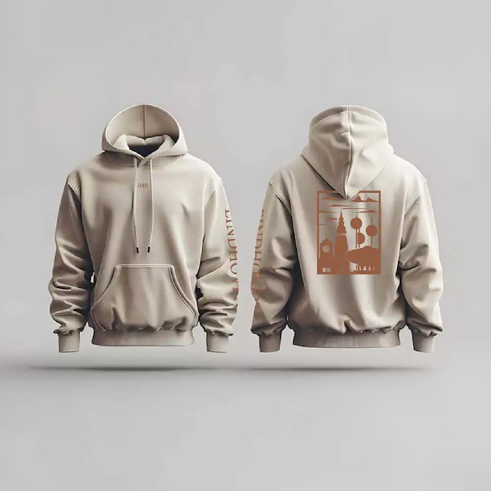 Eindhoven Hoodie - Eindhoven hoodie beige vlak 2 - EK8215