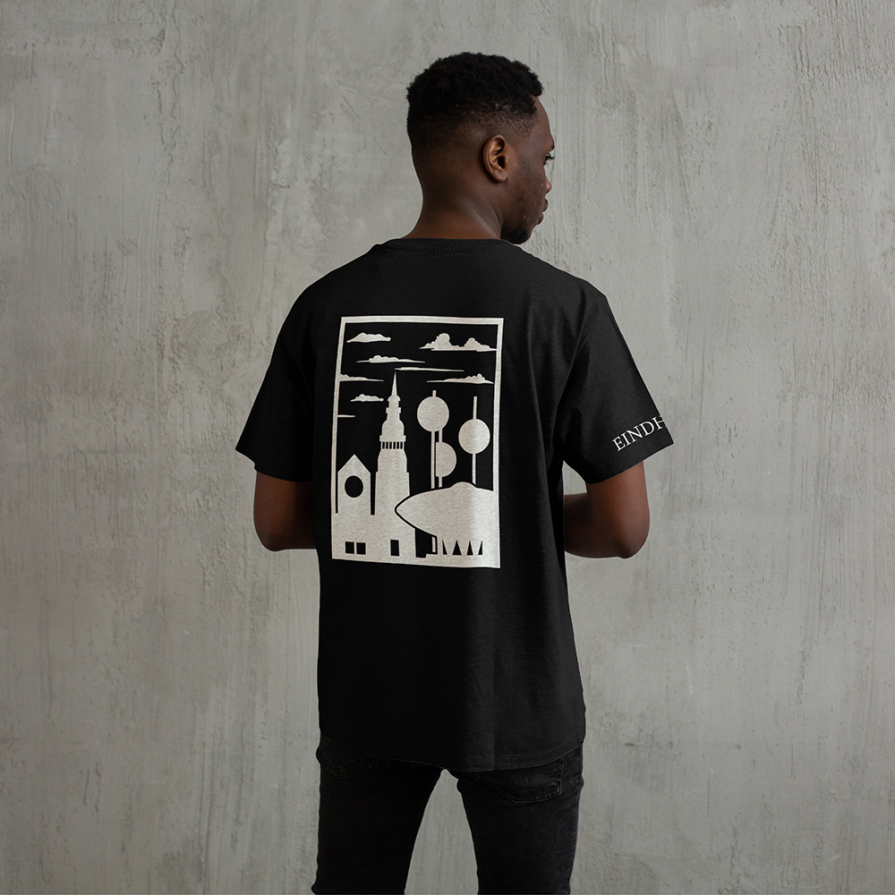 Eindhoven Shirt - Eindhoven shirt zwart vlak wit 1 - EK8213