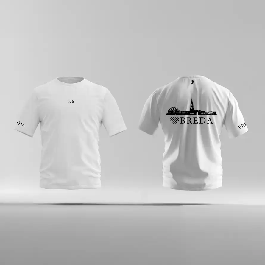 Skyline Breda Shirt - Ek breda shirt wit skyline zwart 2 - EK8196