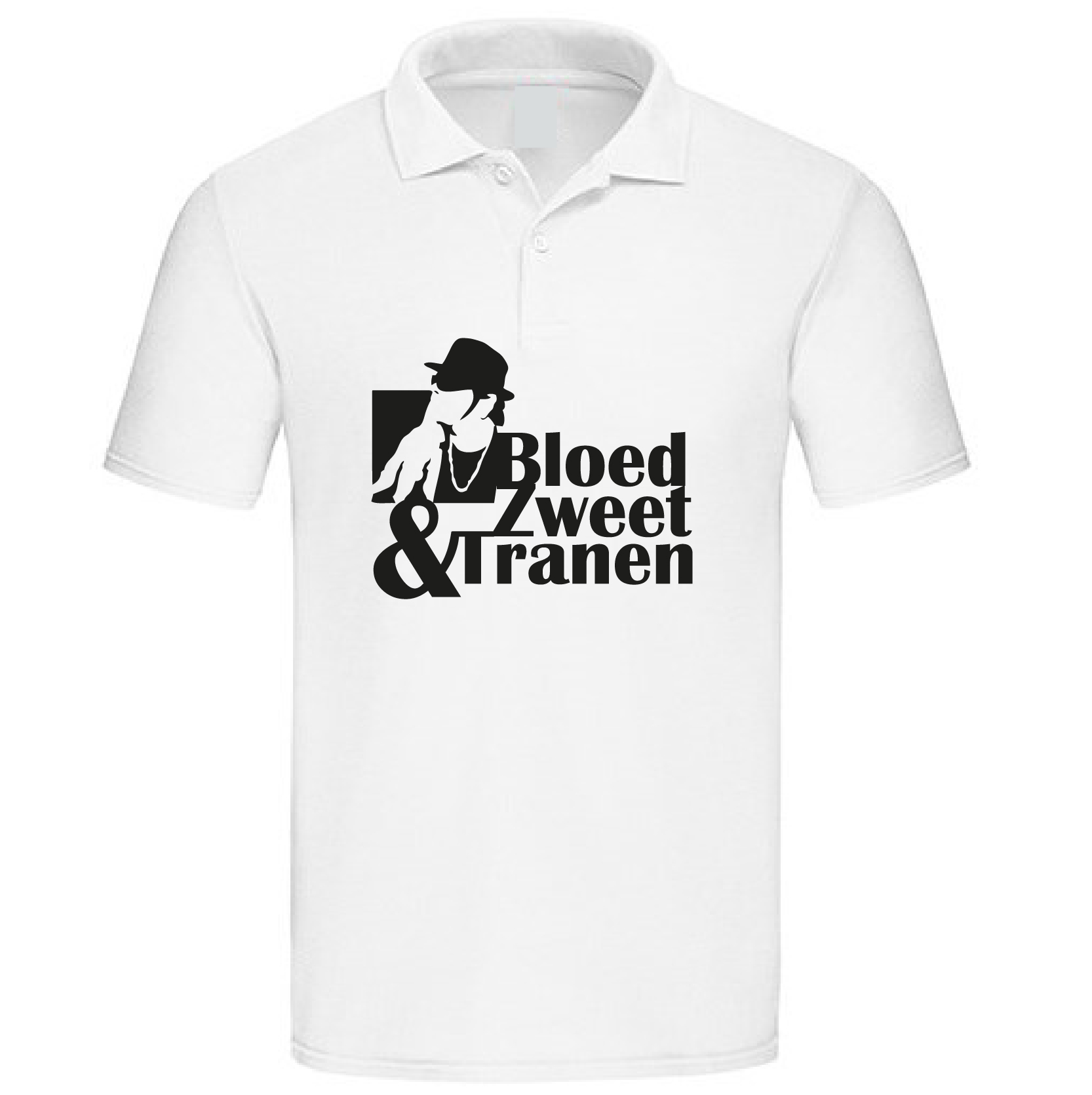 Bloed Zweet & Tranen - Polo - Ek hazes polo wit bzt unisex - Bloed Zweet Tranen - Polo