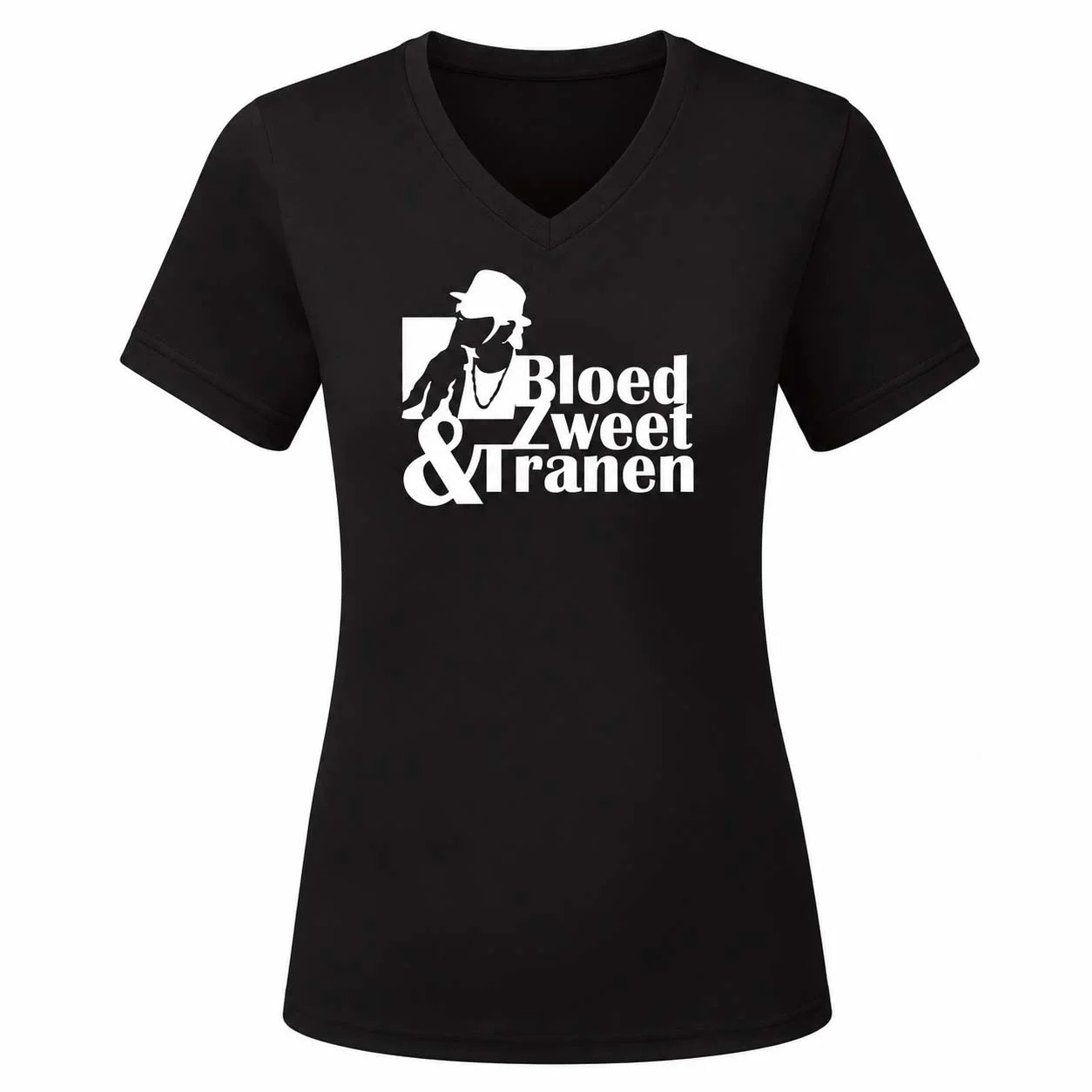 Bloed Zweet & Tranen - Dames Shirt - Ek hazes shirt zwart bzt dames v hals concert 1 - Bloed Zweet & Tranen - Dames Shirt (193)