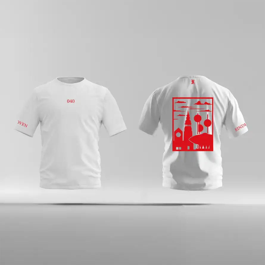 Eindhoven Shirt - Ek shirt wit eindhoven opdruk rood vak 3 - EK8221
