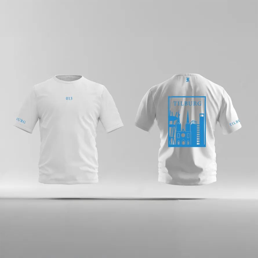 Tilburg Shirt - Ek tilburg shirt wit vlak blauw 2 - Tilburg Shirt O18447