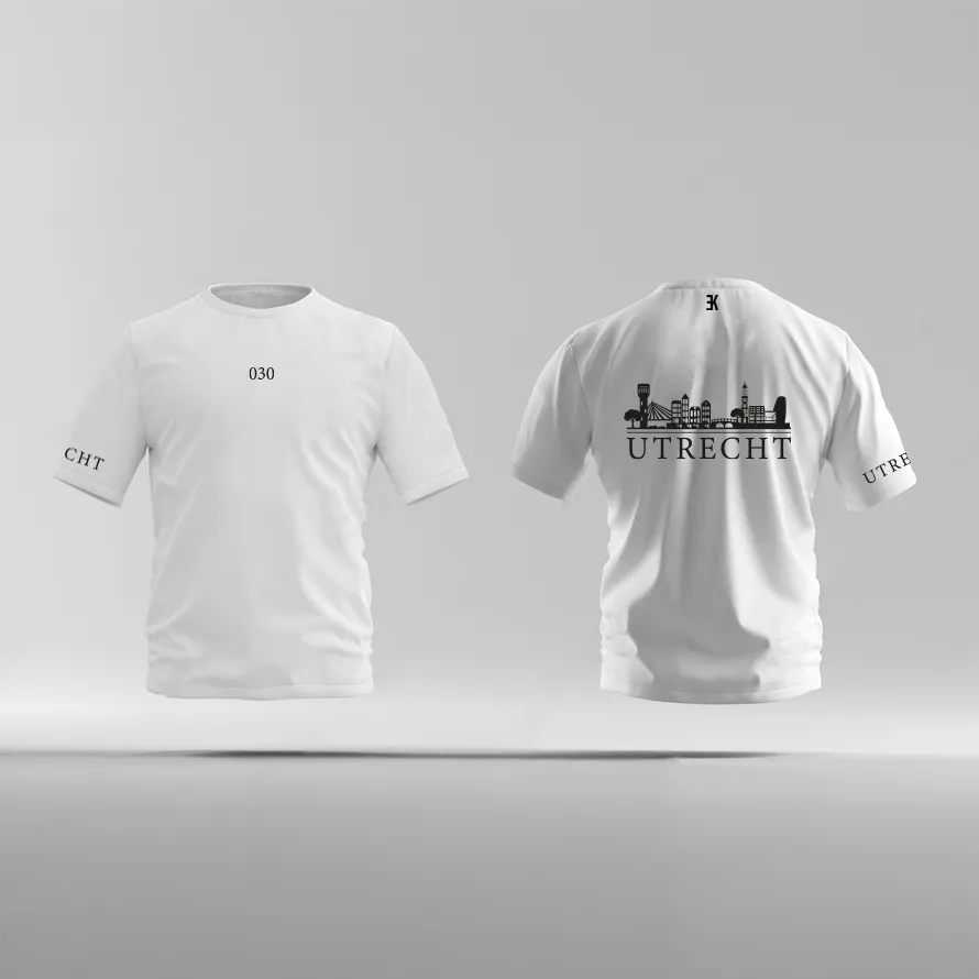 Skyline Utrecht Shirt - Ek utrecht shirt wit skyline zwart 3 - Skyline Utrecht Shirt O20566