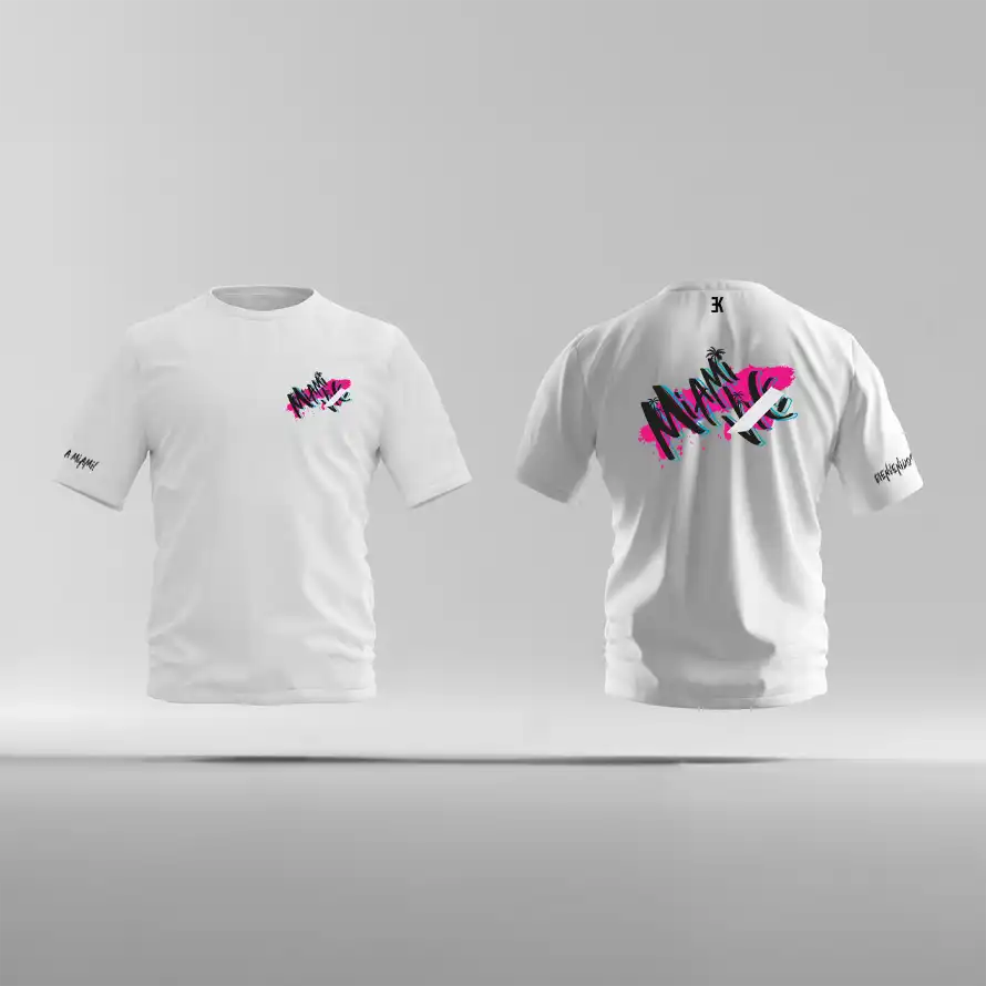 Miami Shirt - Evenementenkleding miami shirt wit 3 - Miami Shirt 3288