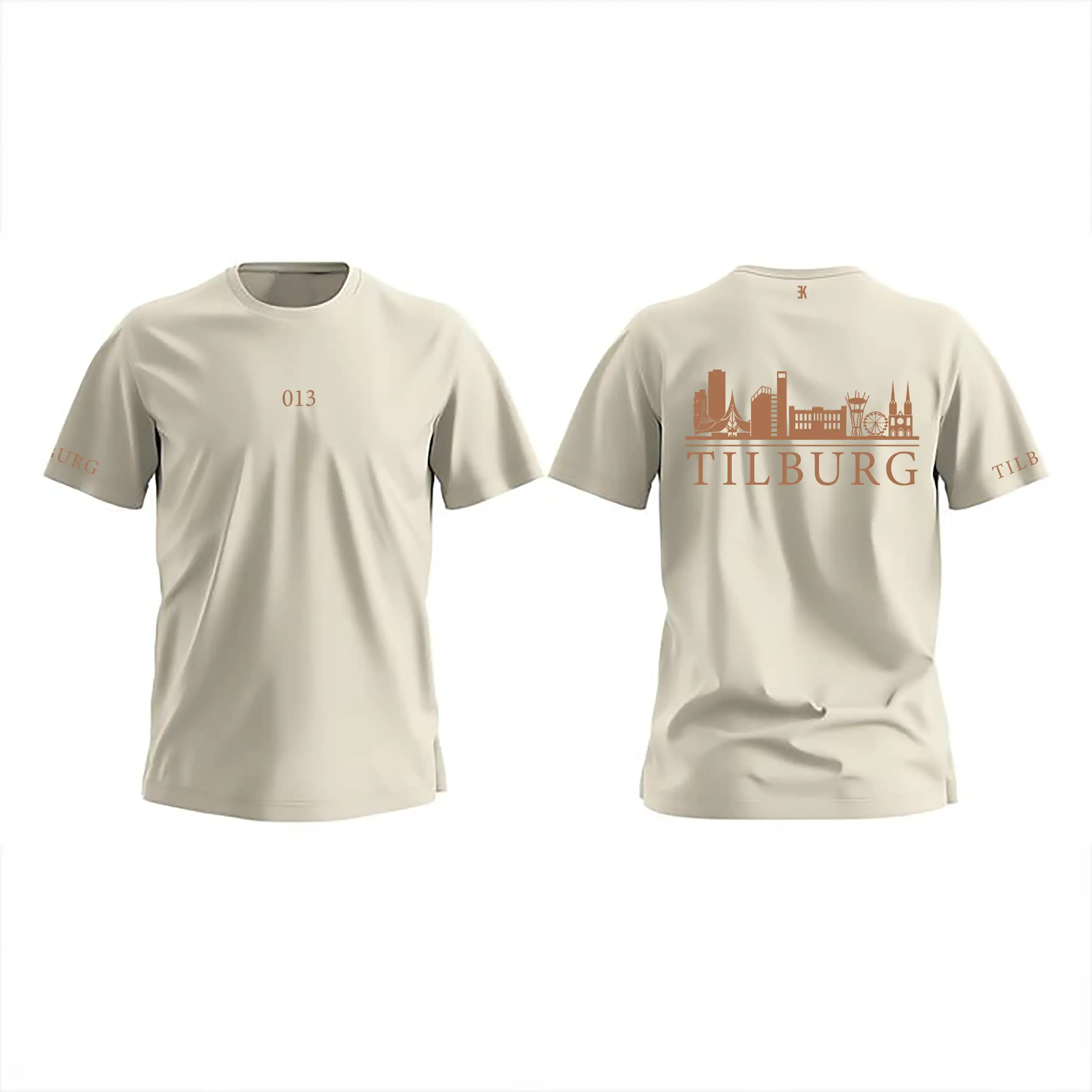 Skyline Tilburg Shirt - Evenementenkleding tilburg shirt beige skyline 3 - Skyline Tilburg Shirt O98564