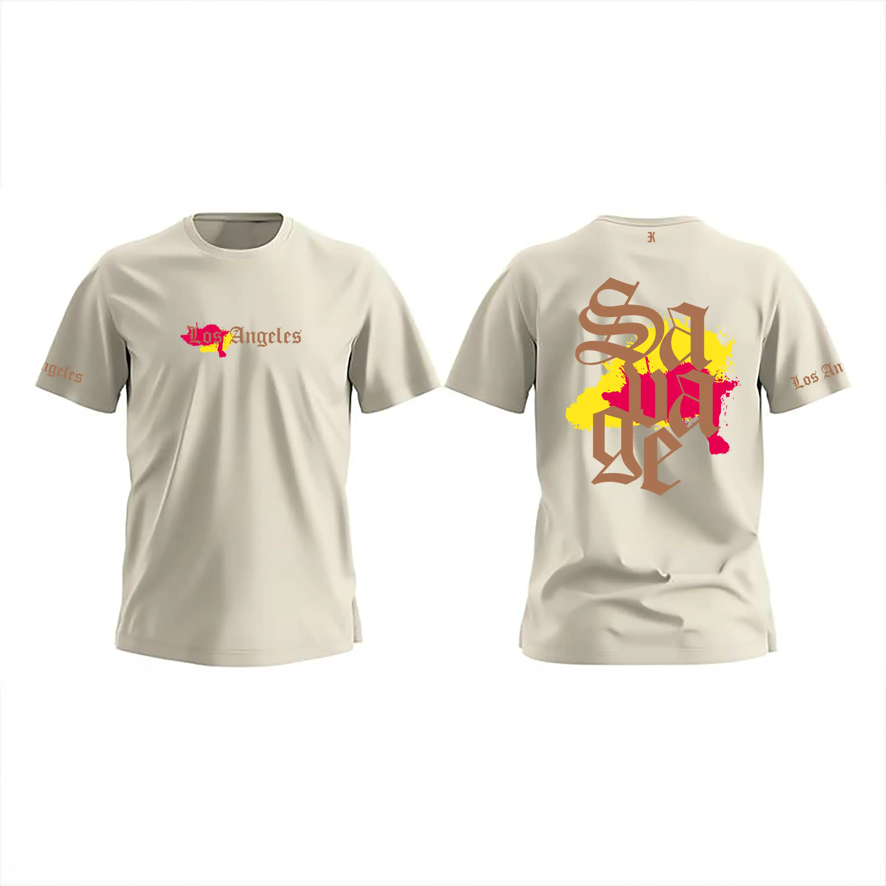 Los Angeles Shirt - Evenementenkledingla shirt beige 2 - Los Angeles Shirt 