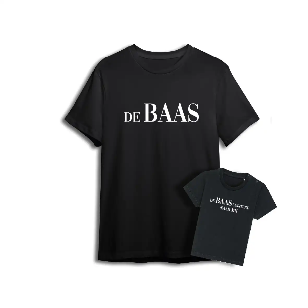 Matching Shirts Vaderdag Kids - De Baas - Evenementenkledingnl debaas vaderdag shirt kids zwart - Matching Shirts Vaderdag Kids - De Baas (2347