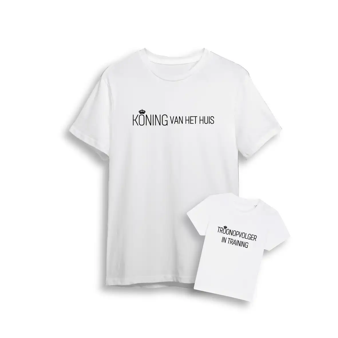 Matching Shirts Vaderdag Kids - De Koning - Evenementenkledingnl koning vaderdag shirt kids wit - Matching Shirts Vaderdag Kids - De Koning (13