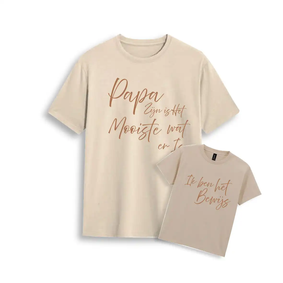 Matching Shirts Vaderdag - Papa - Evenementenkledingnl vaderdag shirt kindershirt beige - Matching Shirts Vaderdag - Papa(12