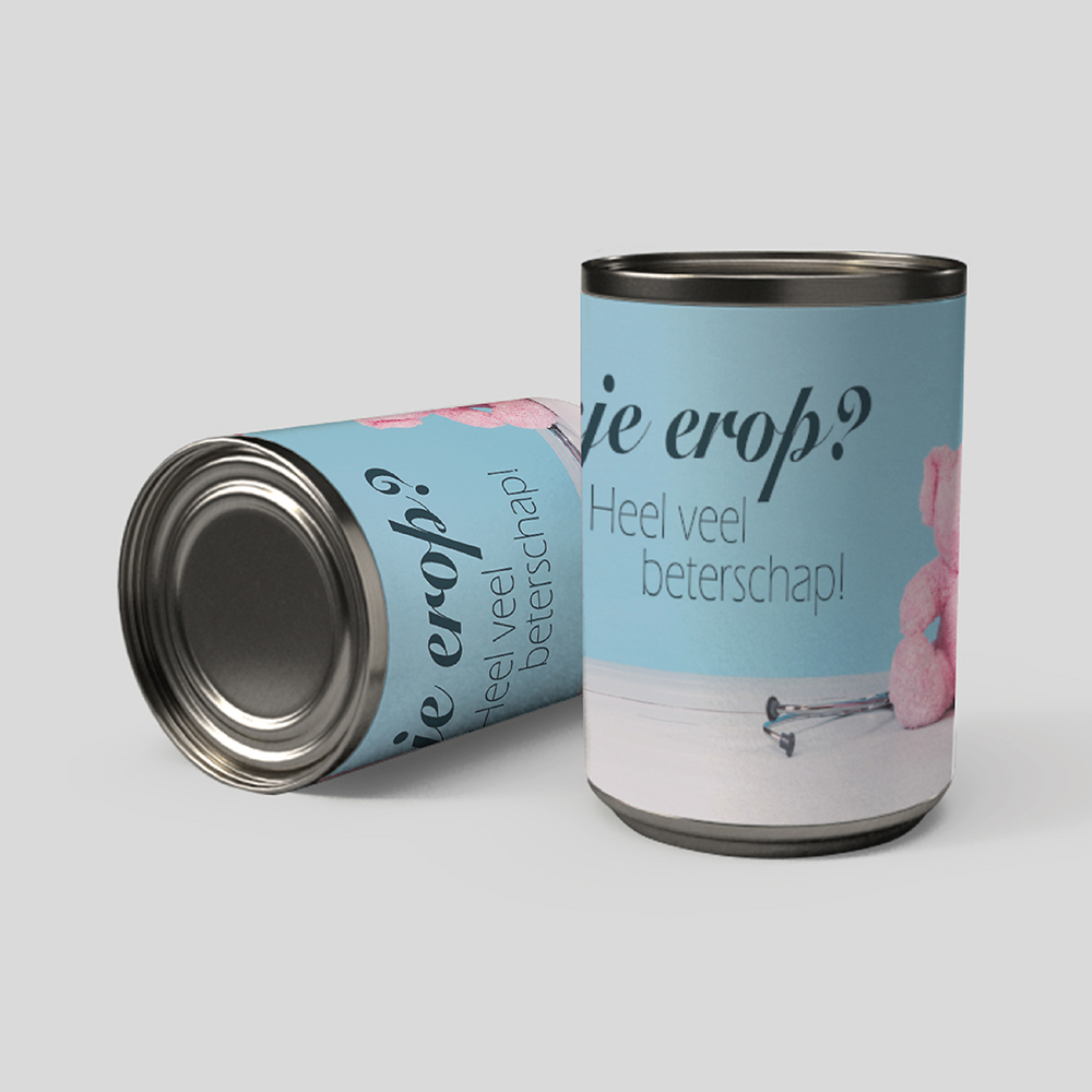 Beterschap Snoepblik - Food can beterschap 1 - Beterschap Snoepblik
