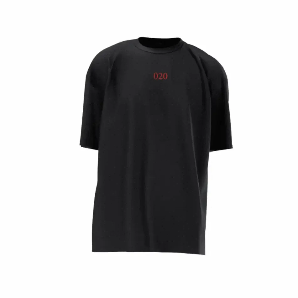 Skyline Amsterdam Shirt - Gif ams skyline rood zwart webp - EK8187