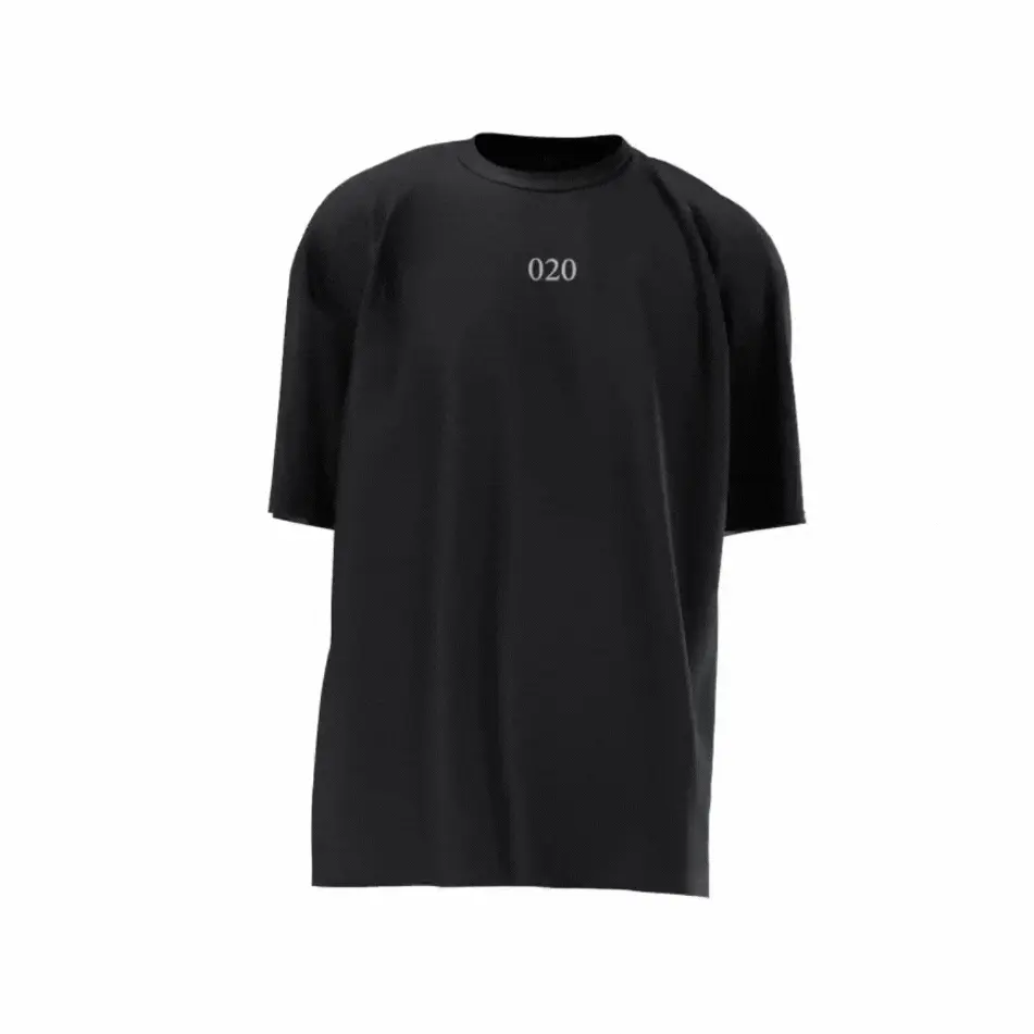 Amsterdam Shirt - Gif ams vlak wit zwart webp - EK8182
