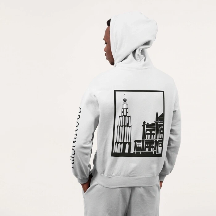Groningen Stad Hoodie - Groningen model hoodie wit vlak ezgifcom jpg to webp converter 3 - Groningen Stad Hoodie O18171