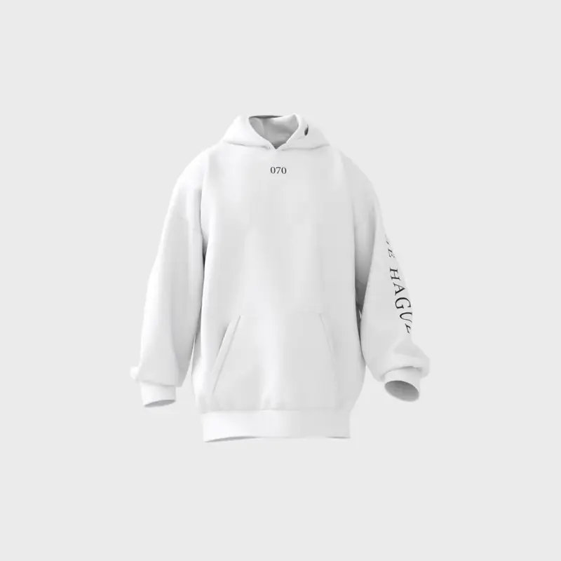 Skyline Den Haag Hoodie - Hoodie denhaag skyline wit ezgifcom video to webp converter 1 - EK8206