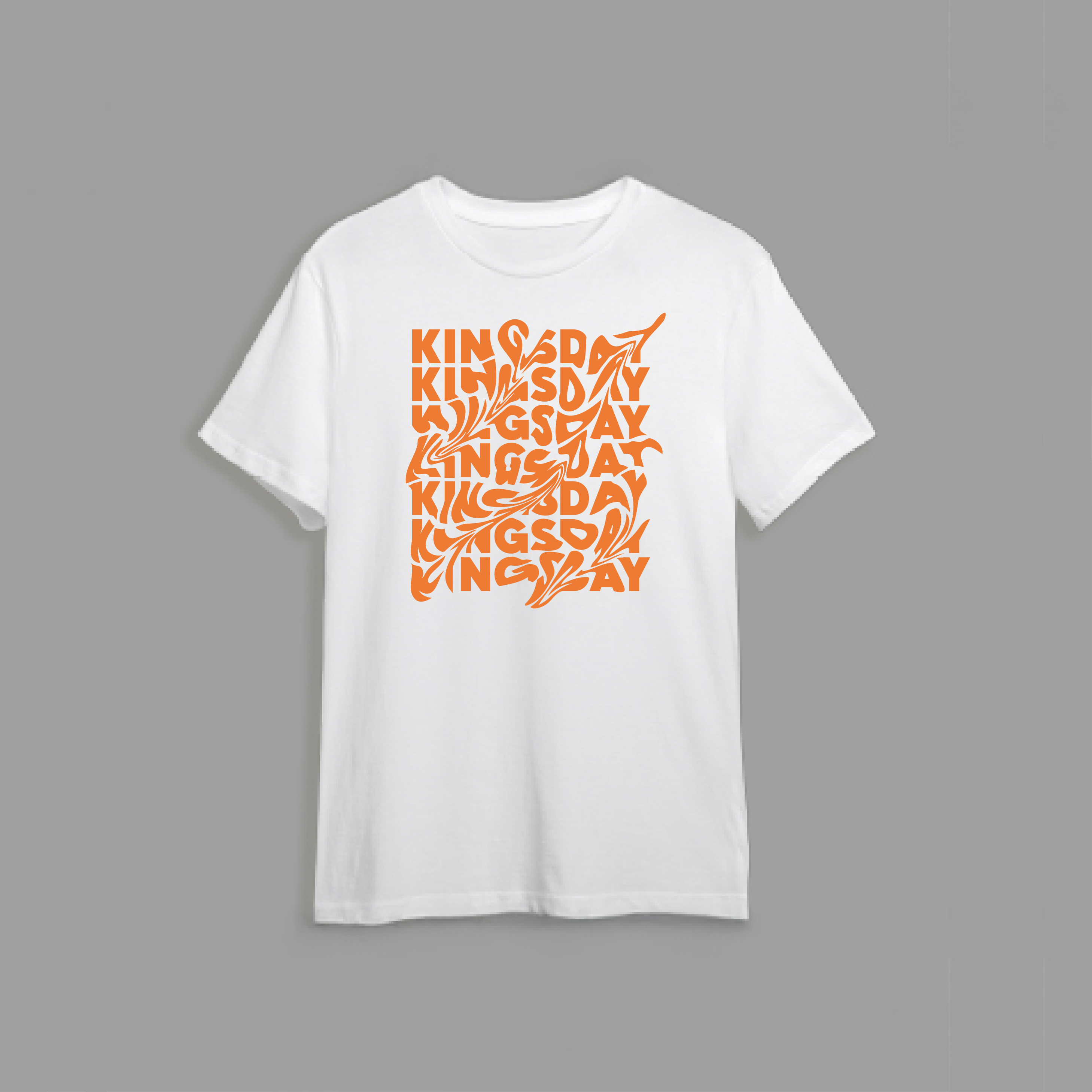 Kingsday Text - Shirt - Kingsday tekst shirt wit koningsdag - Kingsday Text - Shirt