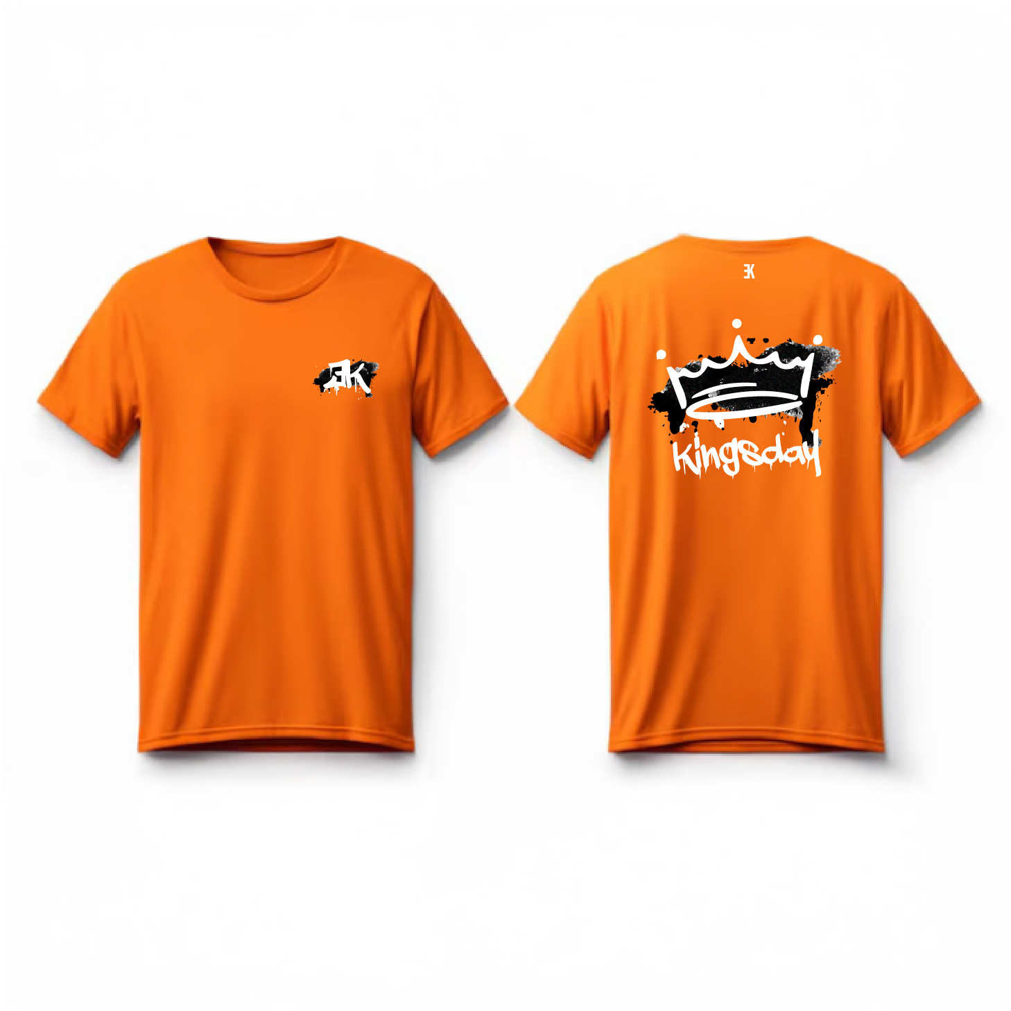Kingsday Graffiti Shirt - Koningsdag shirt oranje graffiti 1 - Kingsday Graffiti Shirt