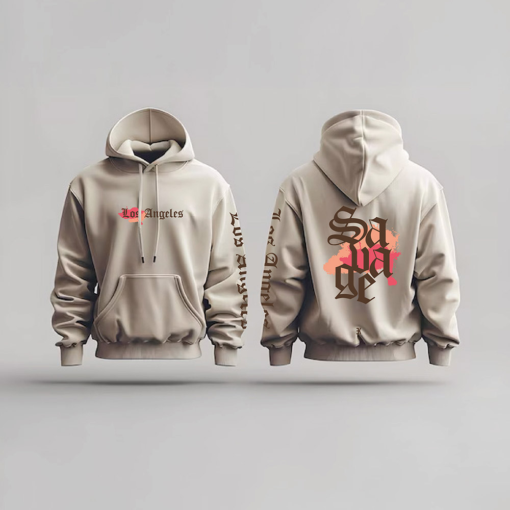 Los Angeles Hoodie - La hoodie beige 2 - Los Angeles Hoodie 3