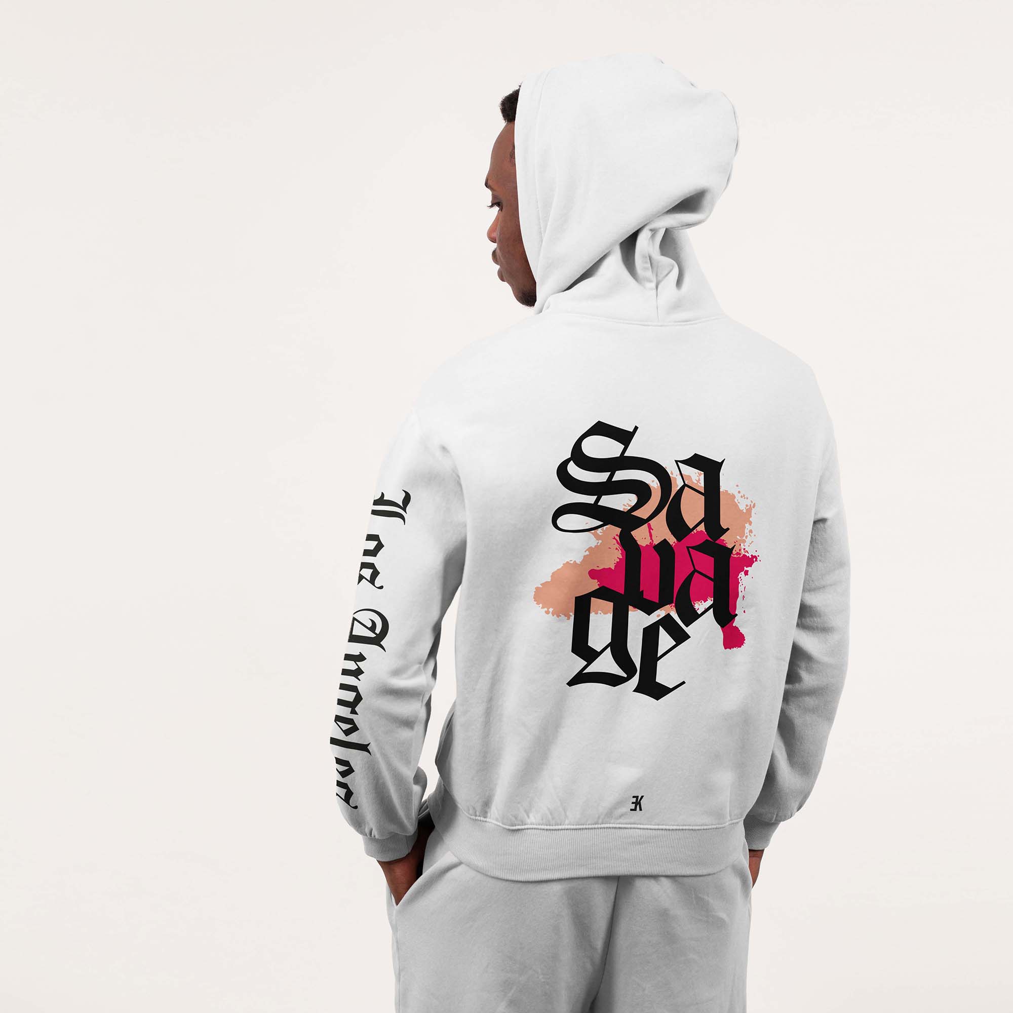 Los Angeles Hoodie - La hoodie model wit 2 - Los Angeles Hoodie 3