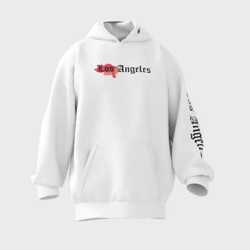 Los Angeles Hoodie - La hoodie wit 3 - Los Angeles Hoodie 3