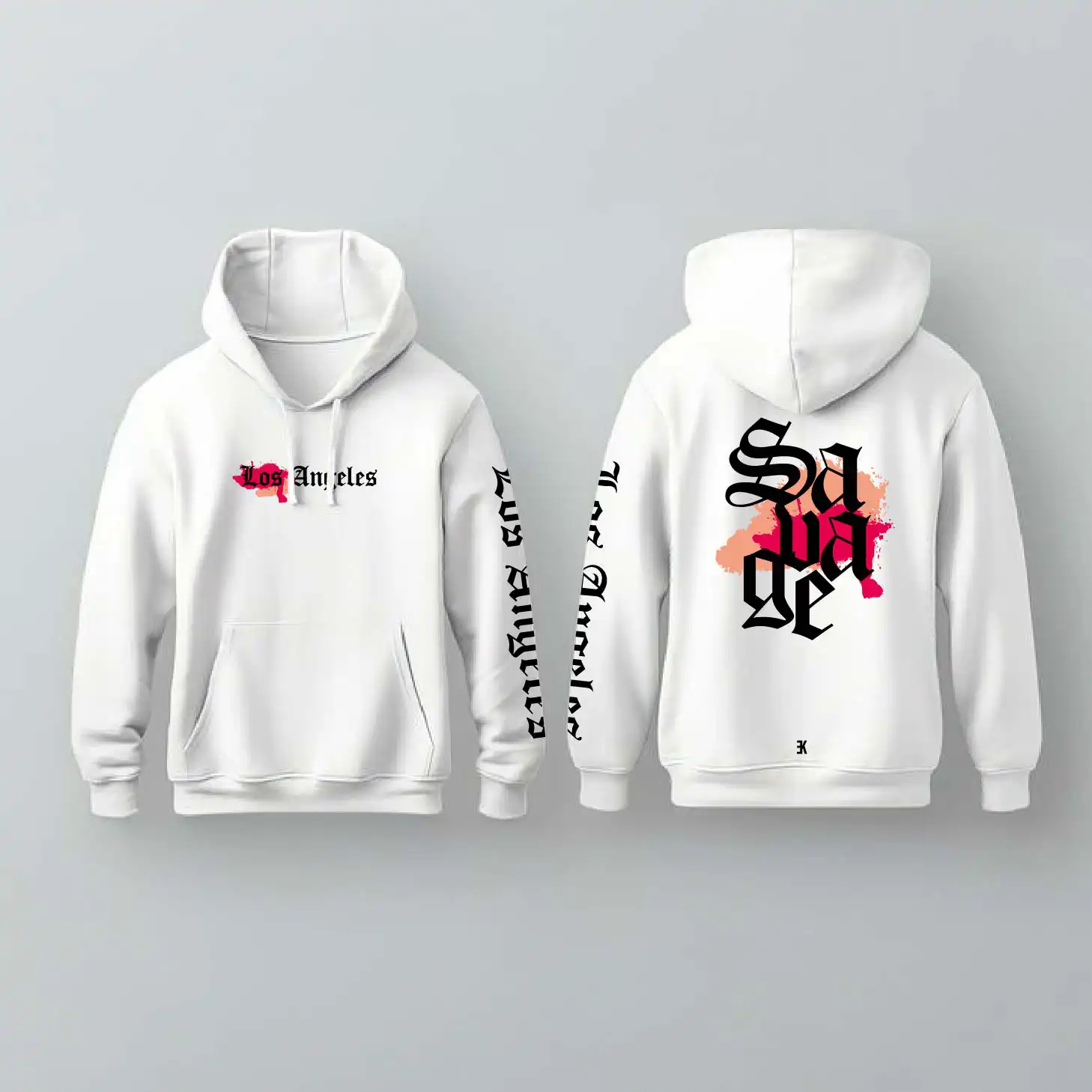 Los Angeles Hoodie - La hoodie wit 6 - Los Angeles Hoodie 2
