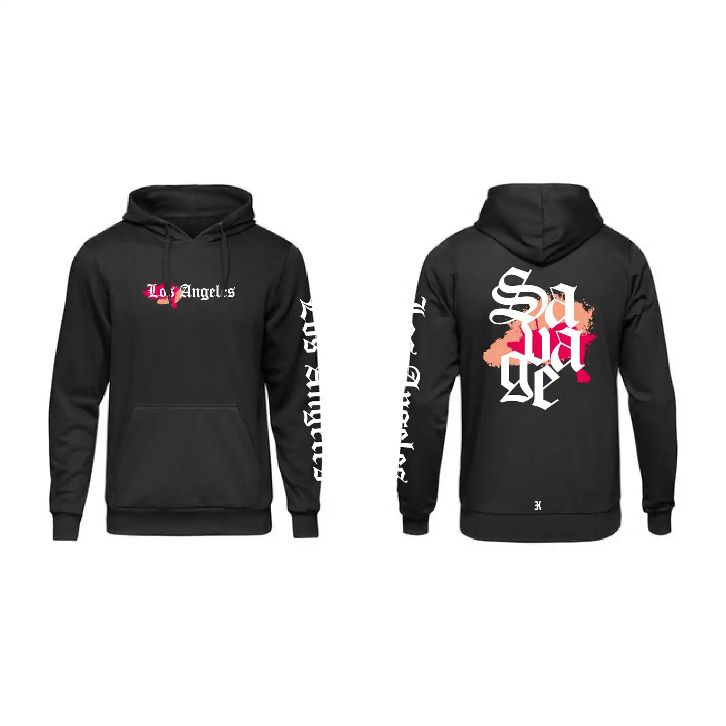 Los Angeles Hoodie - La hoodie zwart 1 - Los Angeles Hoodie 2