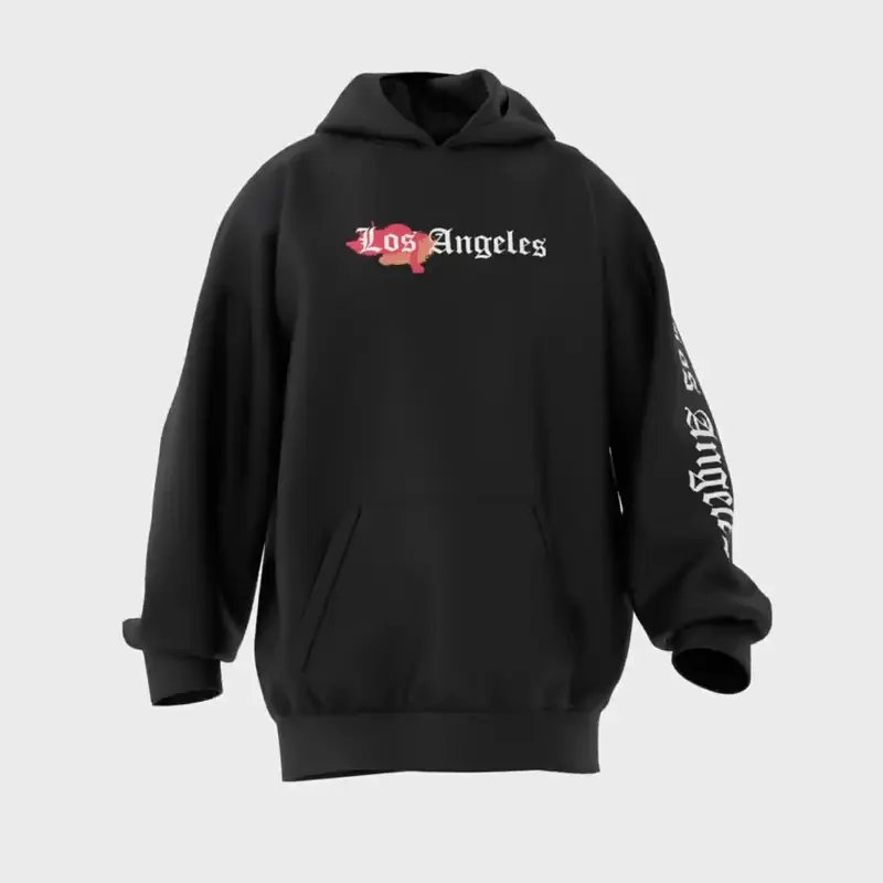 Los Angeles Hoodie - La hoodie zwart 3 - Los Angeles Hoodie 3