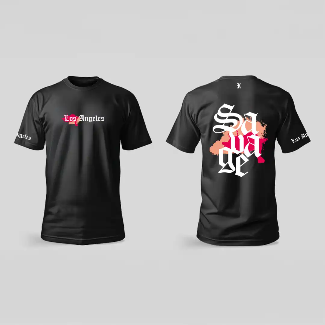 Los Angeles Shirt - La t shirt zwart 3 - Los Angeles Shirt 