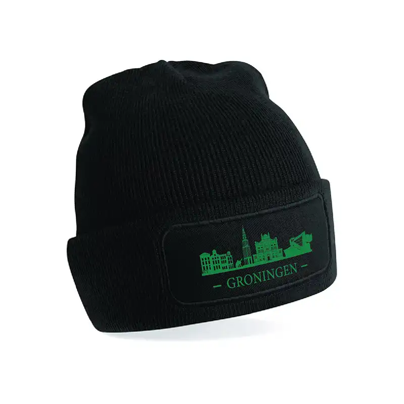 Groningen Muts - Muts groningen skyline groen 2 - EK29489