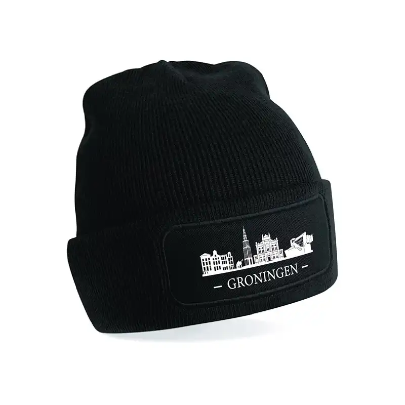Groningen Muts - Muts groningen skyline wit 2 - EK29487