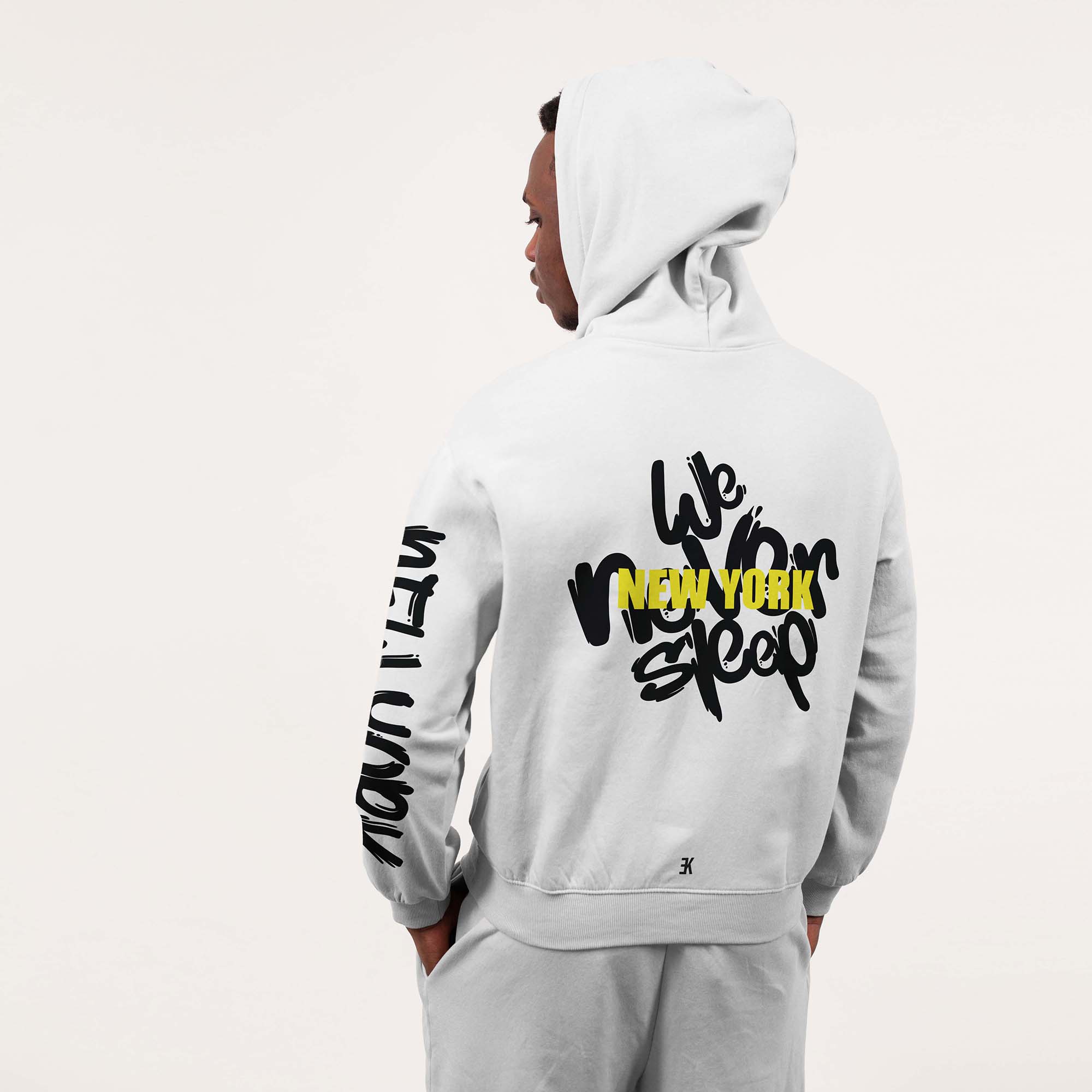 New York Hoodie - Newyork hoodie model wit - New York Hoodie
