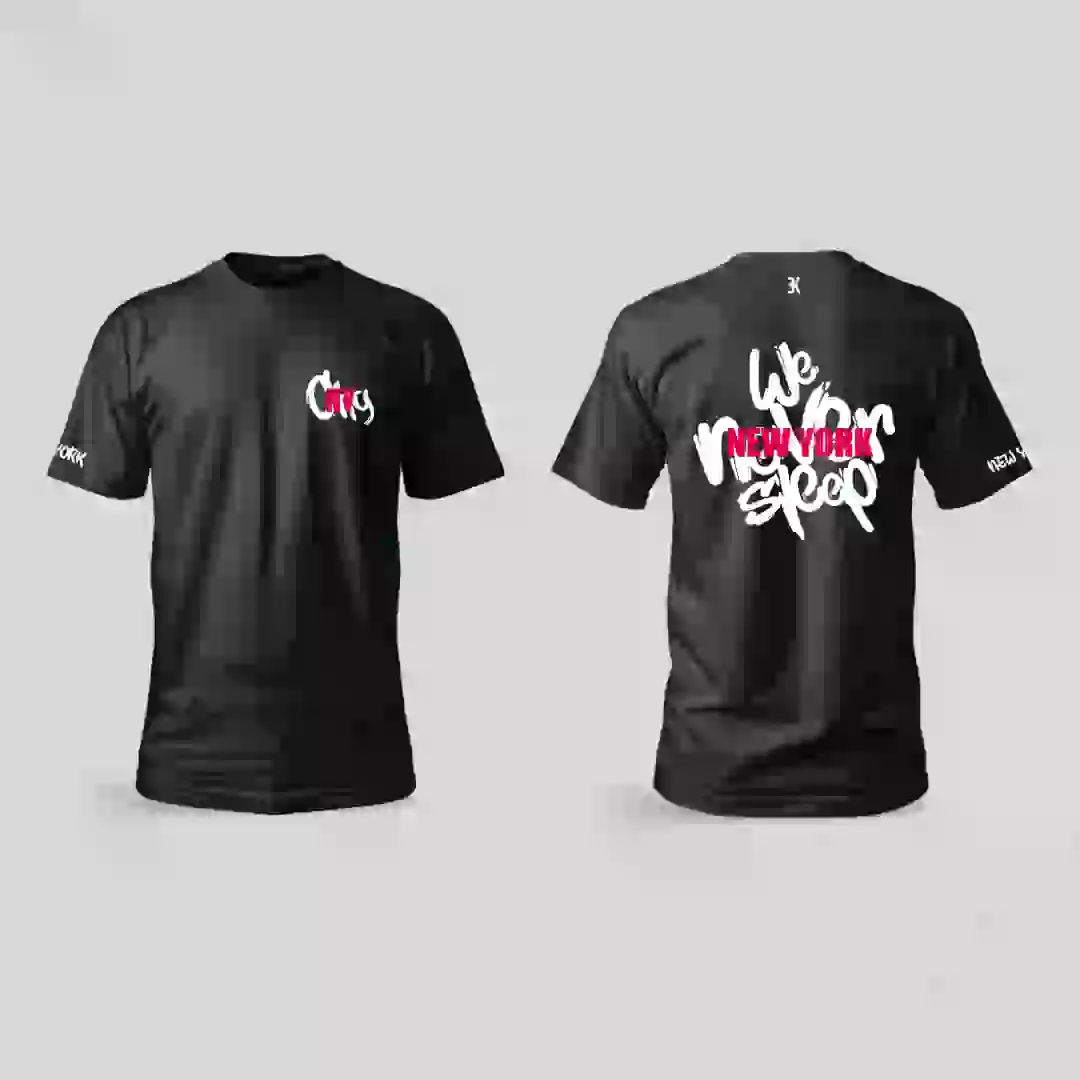 New York Shirt - Newyork t shirt zwart 1 - New York Shirt