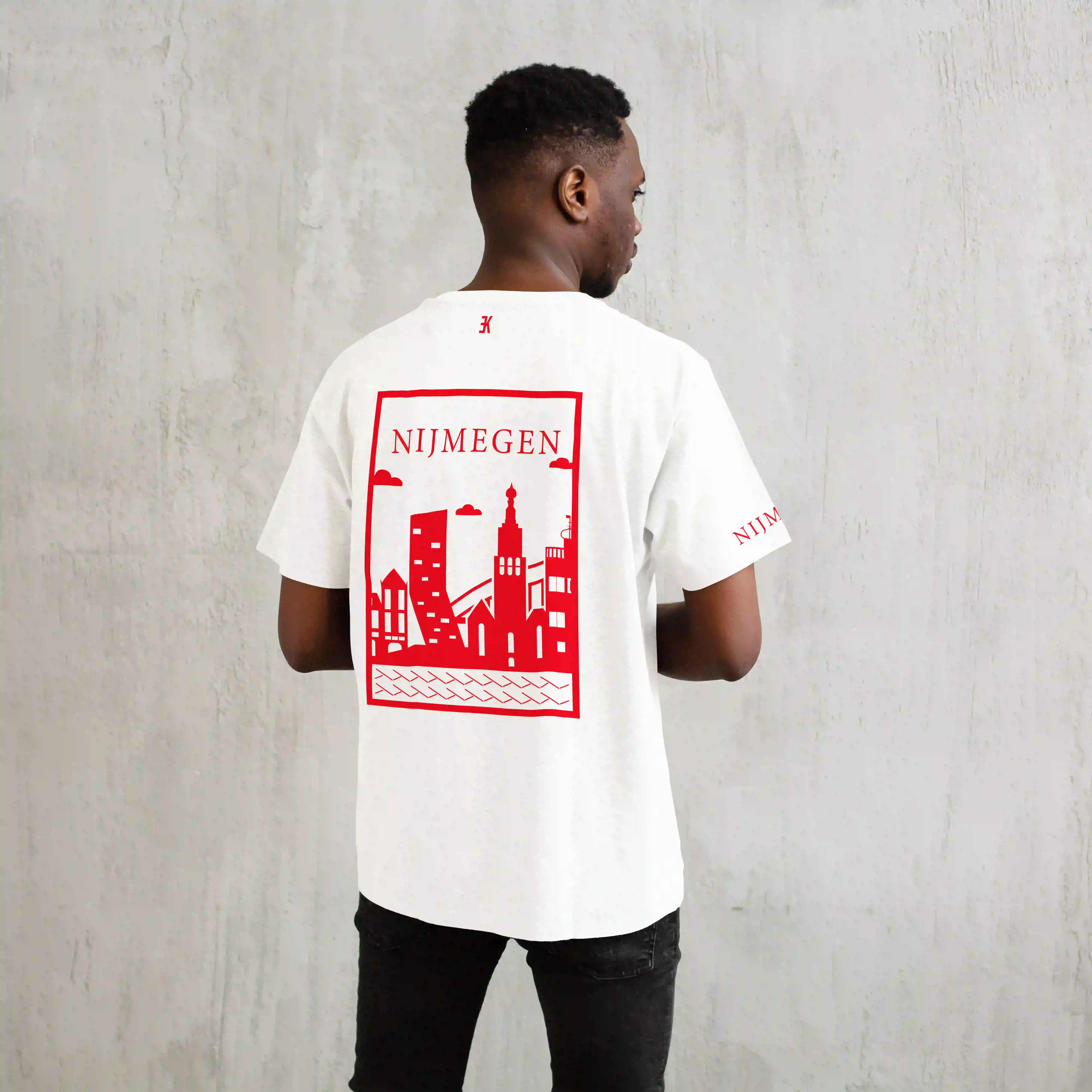 Nijmegen Shirt - Nijmegen model shirt wit vlak - Nijmegen Shirt O33563